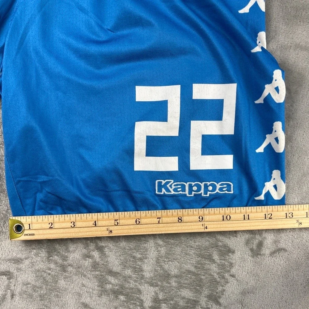 Kappa Shorts Mens XXL Torino FC Kombat Blue Logo Tape Soccer Serie A EUC